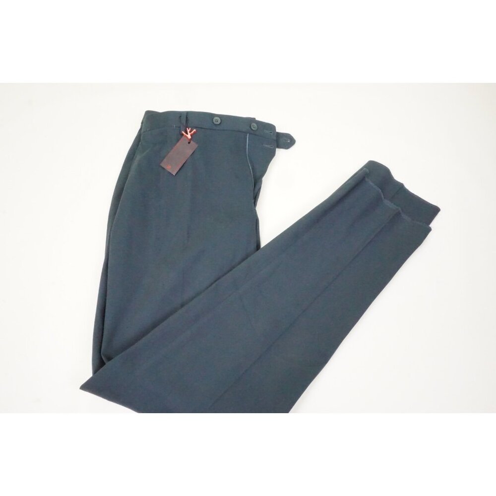 Isaia Blue Comfort Project Cotton Blend Pants Sz 56R BRAND NEW W TAGS